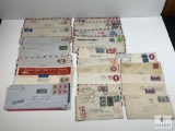 Mixed Lot of Vintage Handwritten Letters and Envelopes -First Day Issued - With Cancelled Stamps