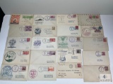 Mixed Lot of Vintage Handwritten Letters and Envelopes - First Day Issued - With Cancelled Stamps