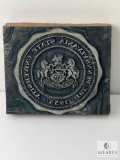 Vintage Letterpress Wood/Metal Print Block - The Pennsylvania State University (Penn State)