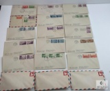Mixed Lot of Vintage Handwritten Envelopes -First Day Issued - With Cancelled Stamps