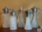 Five Clear Glass Water/Wine Pitchers - Approximately 14.5 Inches Tall