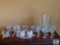 Glass Lot with Pitcher, Stem Glasses, Cream and Sugar