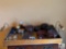 Tray Lot with Small Decorative Wooden Stands