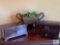Two Wooden Jewelry Boxes, Wooden Decorative Bowl