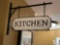 Hanging Metal Kitchen Sign