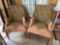 Pair of Accent Chairs with Cheetah Throws
