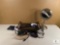 Lot of Bathroom Items - Blood Pressure, Curling Irons and Facial Mirror
