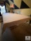 Folding Table with Fabric and Wood Top