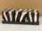 Metal Black and White Boxes with Hinged Lids in Tray