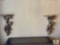 Pair of Three Hands Corp Monkey Motif Wall Shelves