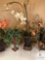 Assorted Artificial Flower Arrangements