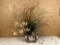 Ceramic Planter with Artificial Flowers, 35