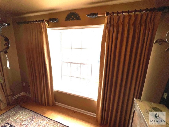 96-inch Handmade Curtains with Rods