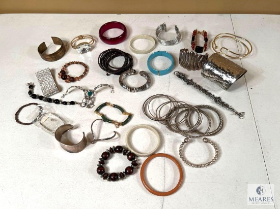 Lot of Ladies Fashion Bracelets - Many are Handmade