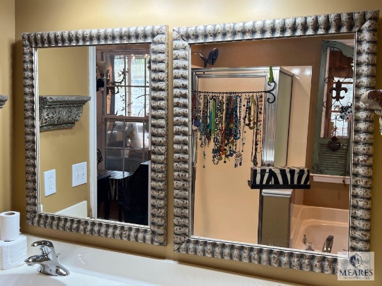 Two Matching Framed Mirrors