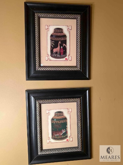 Pair of Framed Prints, 13.5"x15.5"