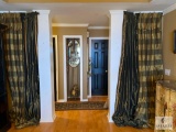 Set of Custom Made Curtains with Rods