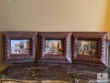Three Small Framed Cityscape Art Prints