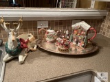 Lot of Christmas Decor, Fitz and Floyd Christmas