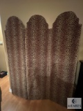 60 x 76 Fabric Animal Print Room Divider