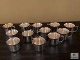 Lot of Fine Silverplate Mini Mugs