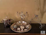 Group of Various Silver and Silverplate Serving Pieces