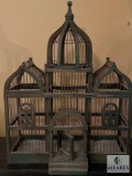 Vintage-look Wooden Bird Cage, 19