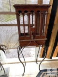 Wooden Bird Cage with Metal Stand - 17x 48 x 11