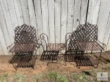 Small Metal Patio Set with Table