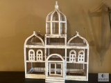 Vintage-look Wooden Bird Cage - 33 x 26