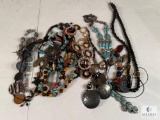 Lot of Ladies Fashion Necklaces - Many are Handmade