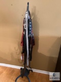Wicker Clothing Rack with Ladies Belts - Some are Handmade