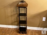 Pagoda Style Three-Shelf Rack, 39