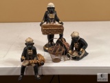 Trio of Monkey Figurines, Approximately 7
