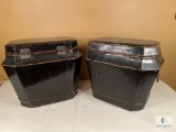 Pair of Wooden Trinket Boxes
