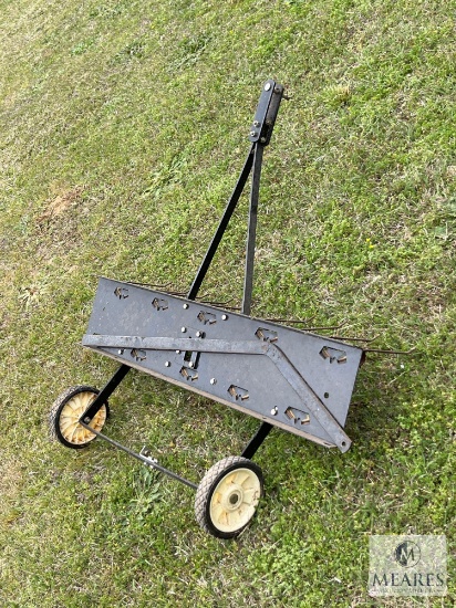 Pull-behind Spring Tooth Yard Rake for Lawn Tractor
