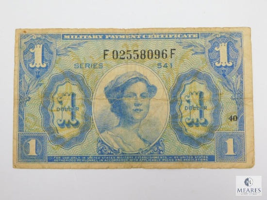 Military Payment Certificate Series 541 $1.00 1958-1961