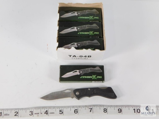 Lot of 10 Tac-X-Assault Knives - 5 Inches