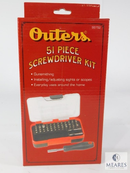 New Outers 51 Piece Screwdriver Kit in Form Fitted Case