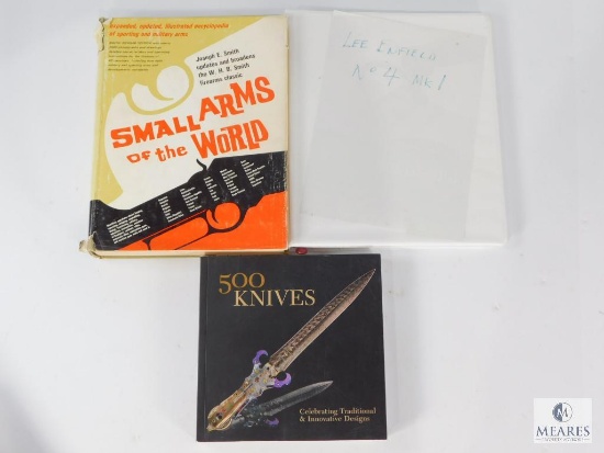 Lot of Two Books, Small Arms of the World and 500 Knives