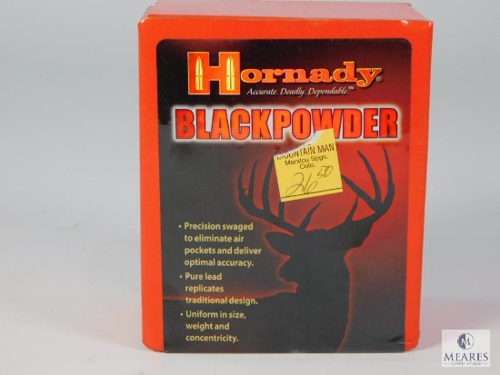 100 Hornady Black Powder Lead Round Balls 54 Cal .520"
