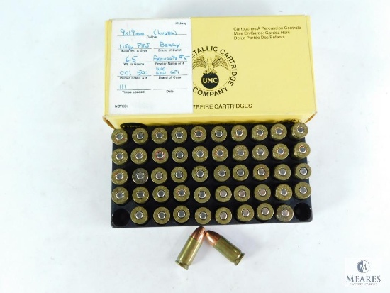 50 Rounds UMC 9x19mm Luger 115 Grain Berry FMJ