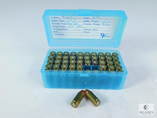 50 Rounds G.F.L. 9mm 115 Grain TMJ