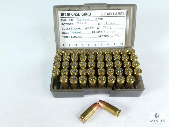 50 Rounds Federal 9x19mm 124 Grain Speer GDHP