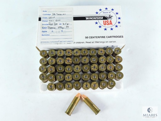 50 Rounds Winchester .38 Special 158 Grain Berry FP