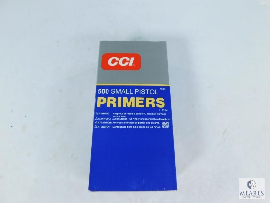 1000 Primers CCI 500 Small Pistol Primers