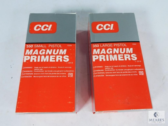 1000 Primers CCI 550 Small Pistol Magnum Primers
