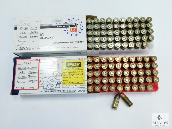 100 Rounds .45 ACP 230 Grain