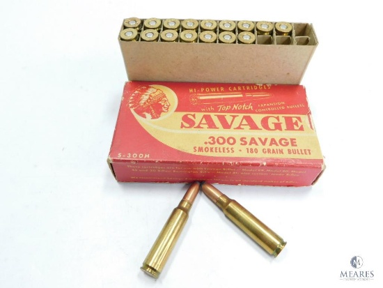 18 Rounds Savage .300 Savage 180 Grain Hi-Power