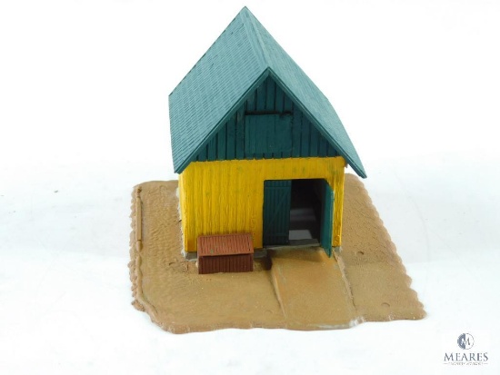 HO Scale Train Village Two Story Shed